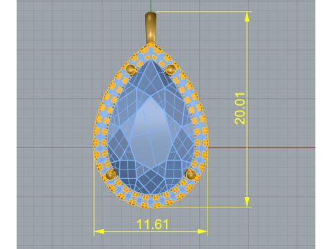 255 Pendant for women Modelo de Impressão 3D