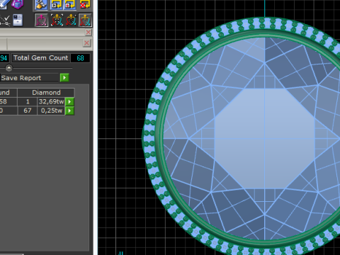 256 Ring 3Dプリントモデル