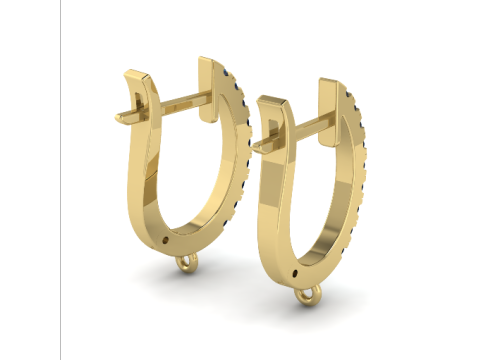 258 Lock for earrings 3D 打印模型