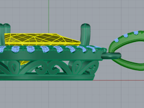 259 Pendant for women two sizes together 3D Print Model