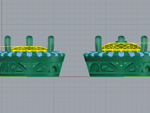 259 Pendant for women two sizes together 3D Print Model