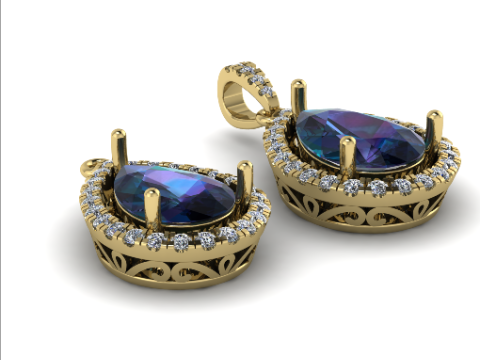 259 Pendant for women two sizes together 3D प्रिंट मॉडल