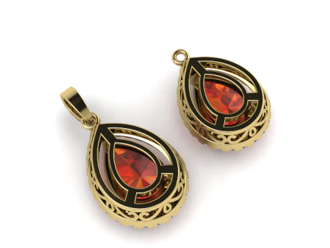 259 Pendant for women two sizes together 3D Print Model
