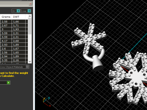 260 Earrings snowflake Modèles 3D en vedette