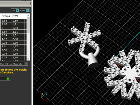 260 Earrings snowflake 3D Print Model