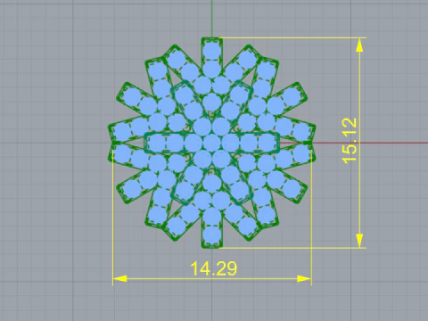 260 Earrings snowflake 3D Print Model
