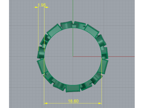 261 Ring Modello di stampa 3D