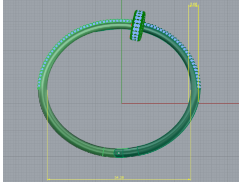 262 Bracelet 3D Print Model