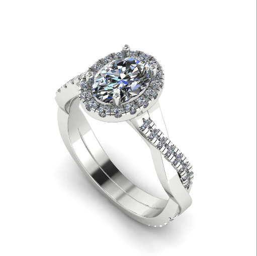 264 Female ring 3D Print Model .c4d .max .obj .3ds .fbx .stl .blend 