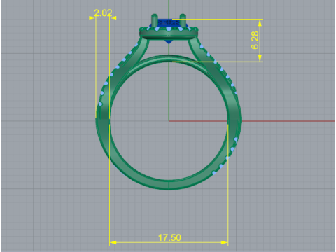 264 Female ring 3D Print Model