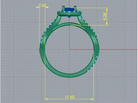 264 Female ring 3D Print Model