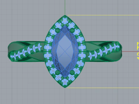 265 Female ring 3D Print Model