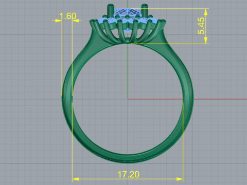 266 Ring for women 3D Print Model