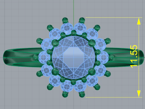 266 Ring for women 3D Print Model
