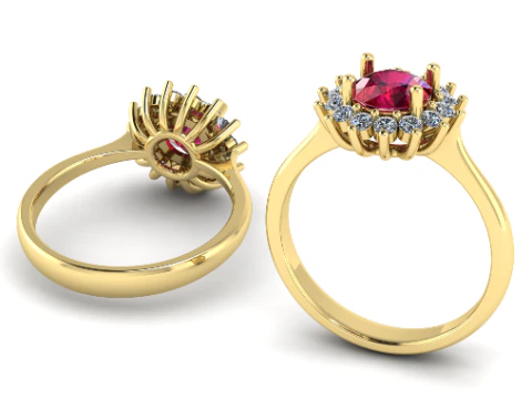 266 Ring for women 3D Print Model
