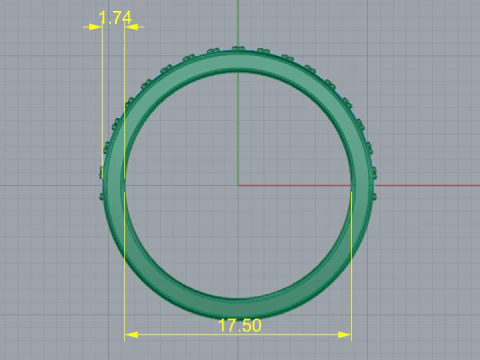 267 Wedding ring 3D Print Model
