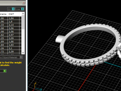 268 Damenring 3D Druckmodell
