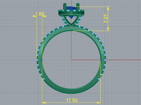 268 Female ring 3D Принт Модель