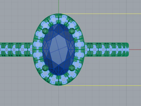 268 Damenring 3D Druckmodell