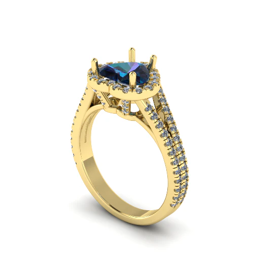 269 Ring with heart for women 3D Print Model .c4d .max .obj .3ds .fbx .stl .blend 
