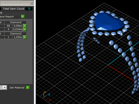269 Ring with heart for women 3D Print Model