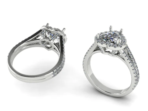 269 Ring with heart for women 3D Print Model