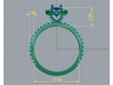 270 Ring for women 3D Print Model