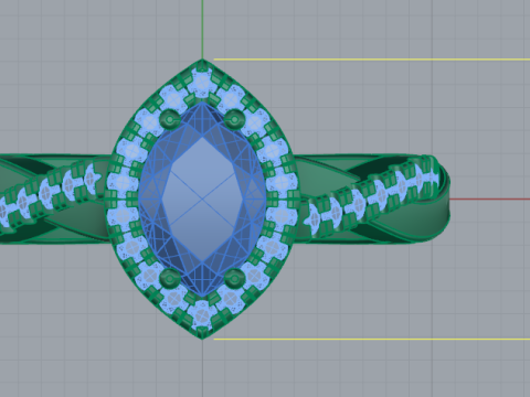 271 Ring for women 3D प्रिंट मॉडल