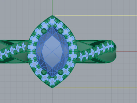 271 Ring for women 3D Print Model