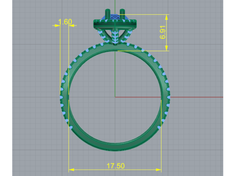 272 Ring for women Model do druku 3D