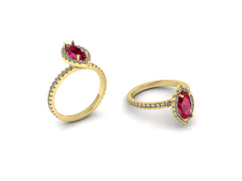 272 Ring for women Model do druku 3D