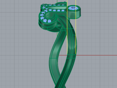 275 Ring with letters 3D-Druckmodell