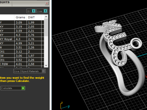 275 Ring with letters 3D-Druckmodell