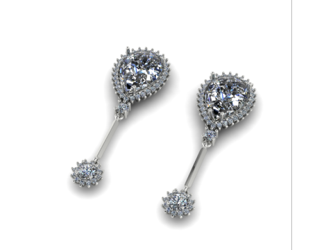 277 Set of earrings and pendant 3D 프린트 모델