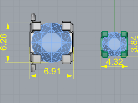 277 Set of earrings and pendant 3D 프린트 모델