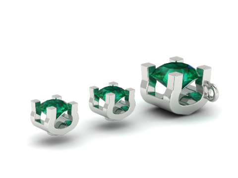 277 Set of earrings and pendant 3D 프린트 모델