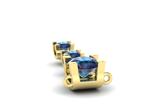 277 Set of earrings and pendant 3D 프린트 모델