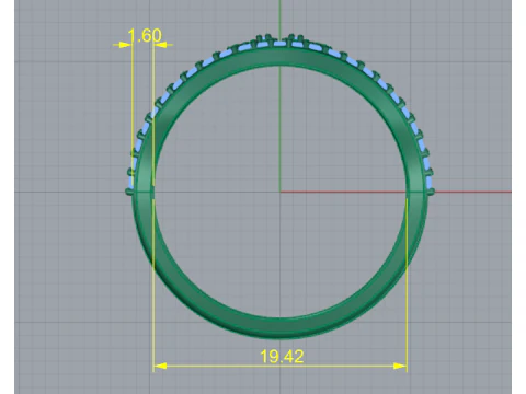 278 Dollar sign ring 3D Print Model
