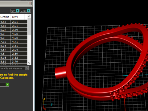 278 Dollar sign ring 3D-Druckmodell