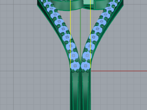 278 Dollar sign ring 3D-Druckmodell
