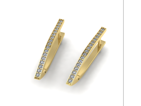 279 Earrings stl 3dm 3D Print Model