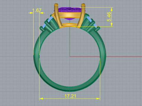 281 Female ring STL 3DM Modèles 3D en vedette