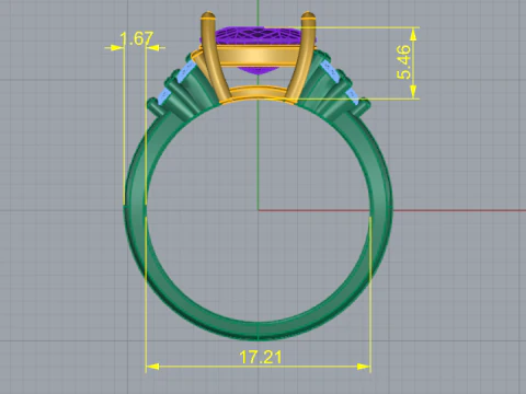 281 Female ring STL 3DM 3D Print Model