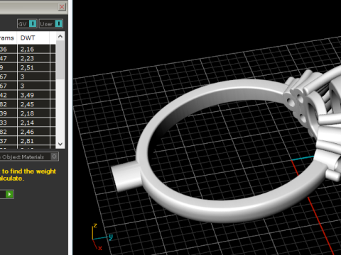 281 Female ring STL 3DM Modèles 3D en vedette