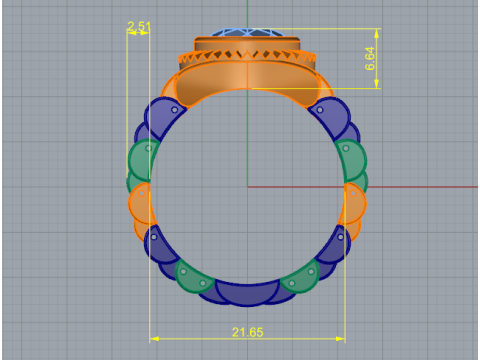 283 Ring STL 3DM 3D प्रिंट मॉडल