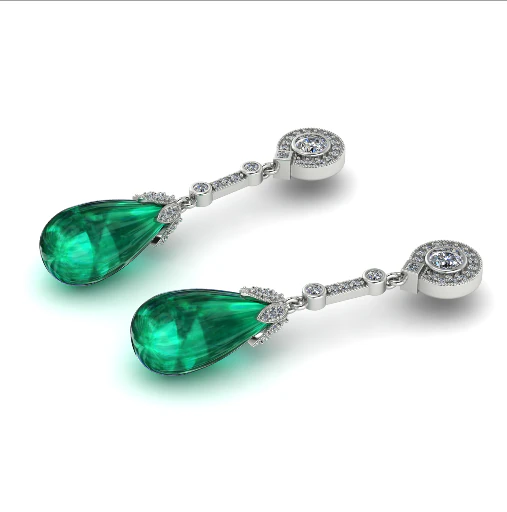 284 Earrings 3D Print Model .c4d .max .obj .3ds .fbx .stl .blend 