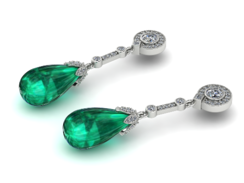 284 Earrings 3D Print Model