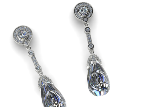 284 Earrings 3D Baskı Modeli