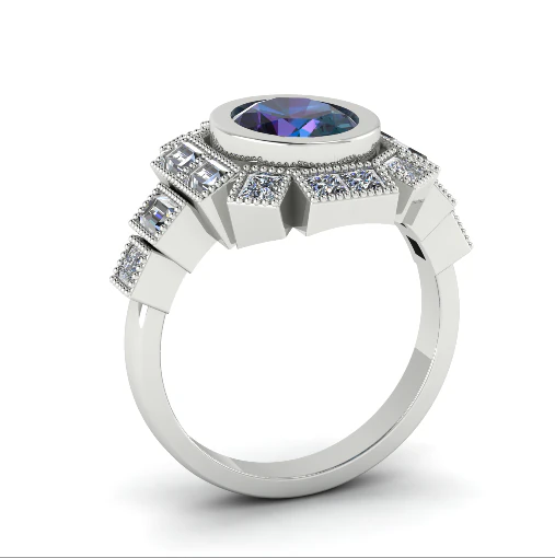 286 Female ring 3D Print Model .c4d .max .obj .3ds .fbx .stl .blend