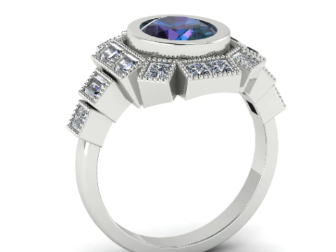 286 Жіноча каблучка 3D Принт Модель